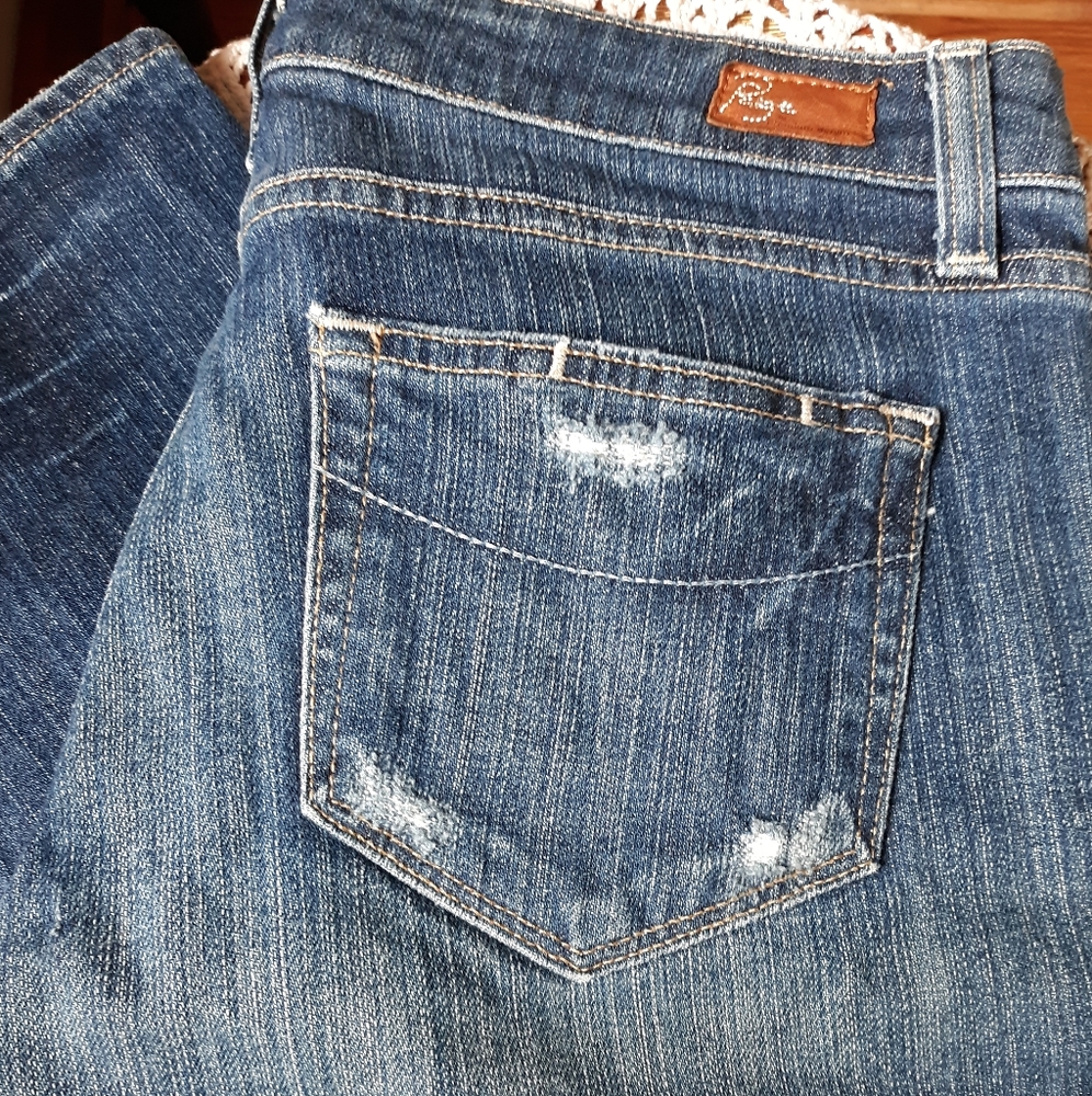 Paige Distressed Denim Jeans